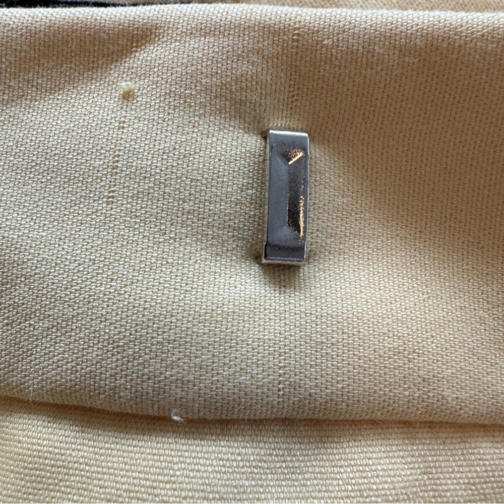 Zara yellow pants button accent medium wrinkled - Picture 8 of 10
